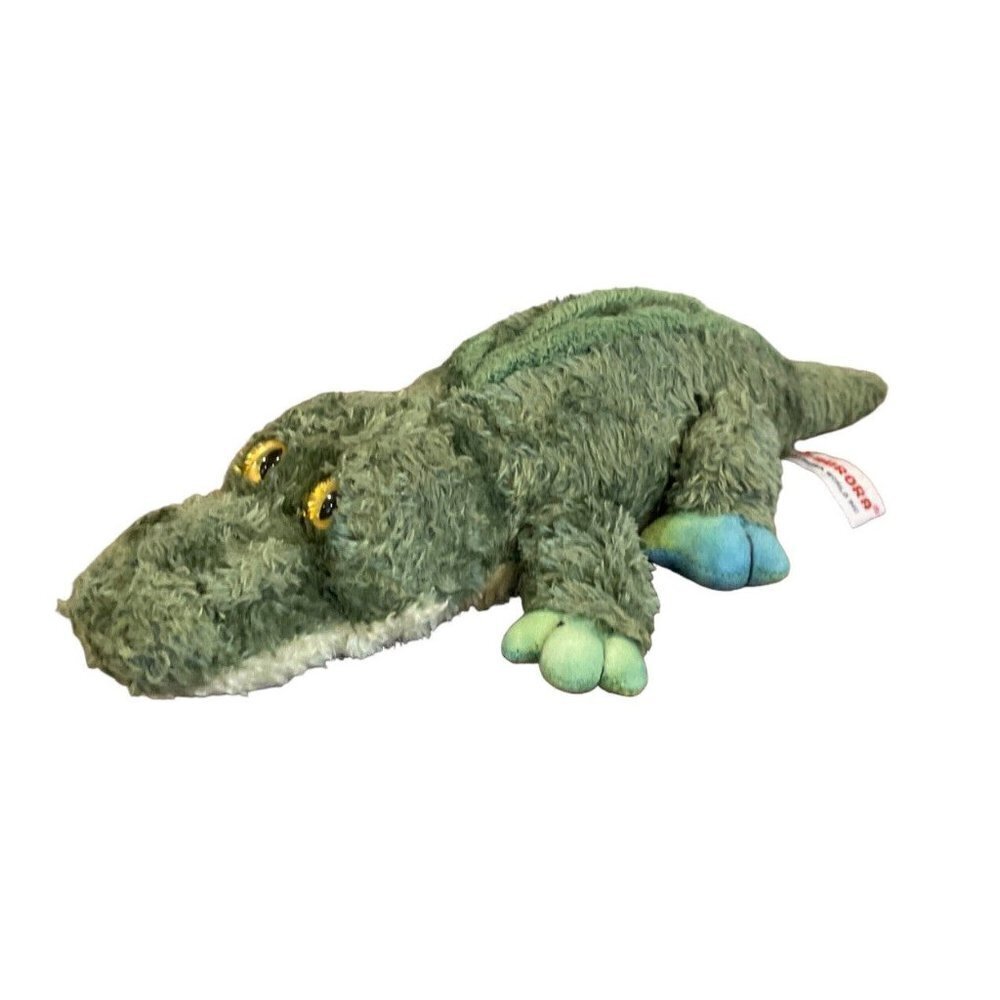 Aurora World Dreamy Eyes Alligator Plush 10” Green And Yellow Stuffed Toy Animal